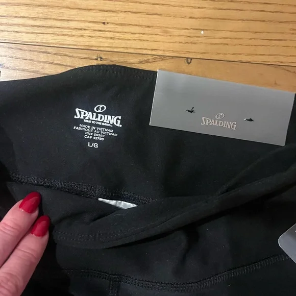 Spalding Black Athletic Pants - Picture 3 of 6